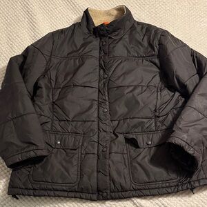 Lands End Brown Quilted Barn Jacket